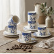 Coffee Cup and Saucer Set - 12 Pcs